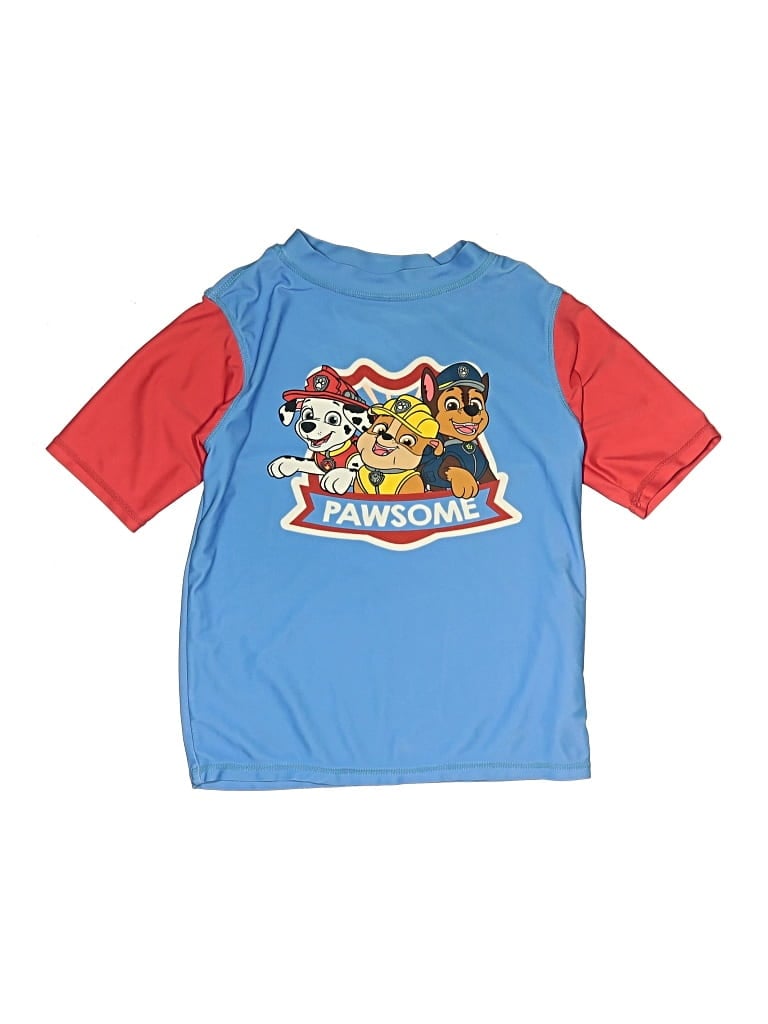 Pre-owned Nickelodeon Kids' Rash Guard In Blue