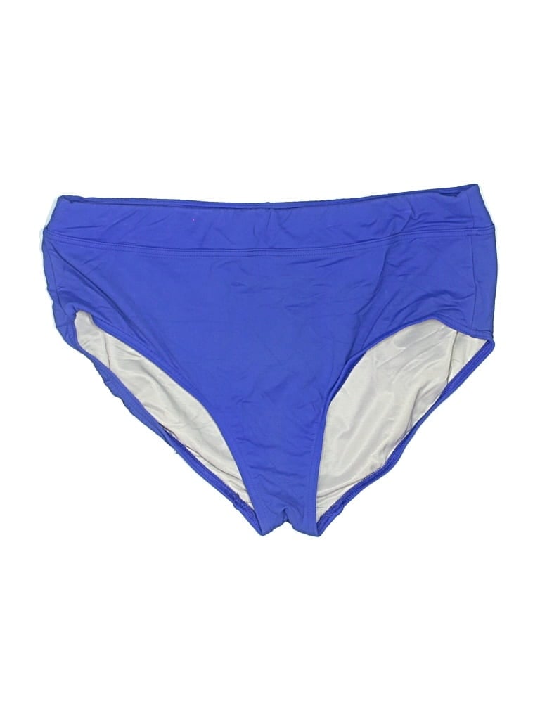 Pre-owned Lands' End Swimsuit Bottoms In Blue