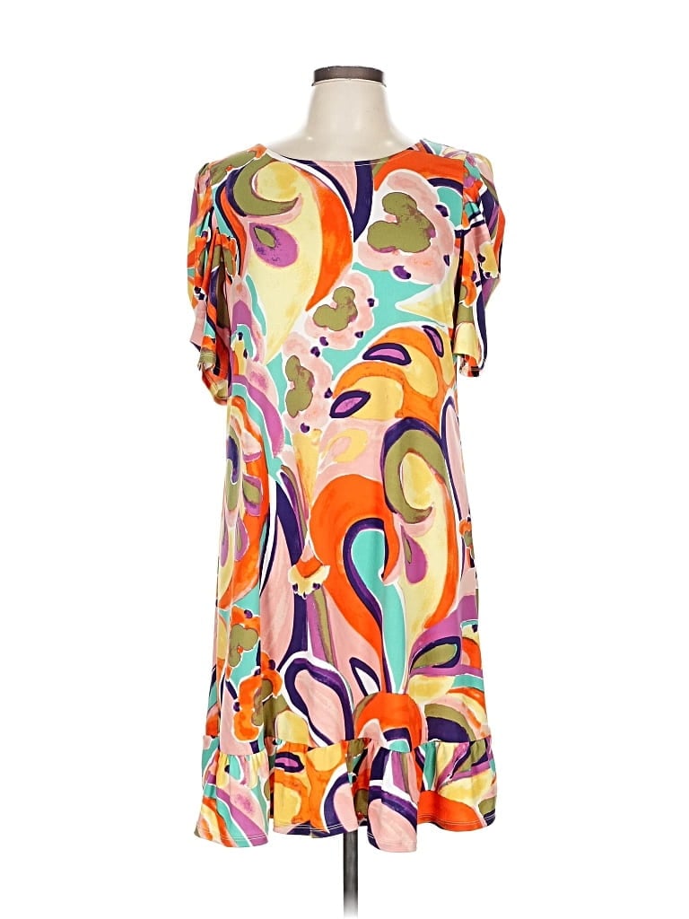 Pre-owned Msk Casual Dress In Orange