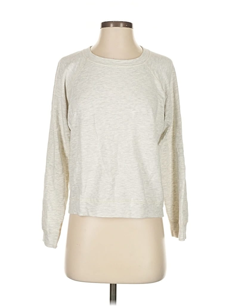 Pre-owned Monrow Sweatshirt In Gray