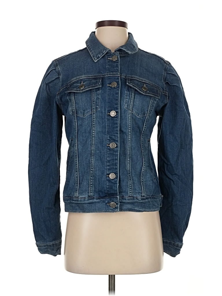 Pre-owned Skinnygirl Denim Jacket In Blue