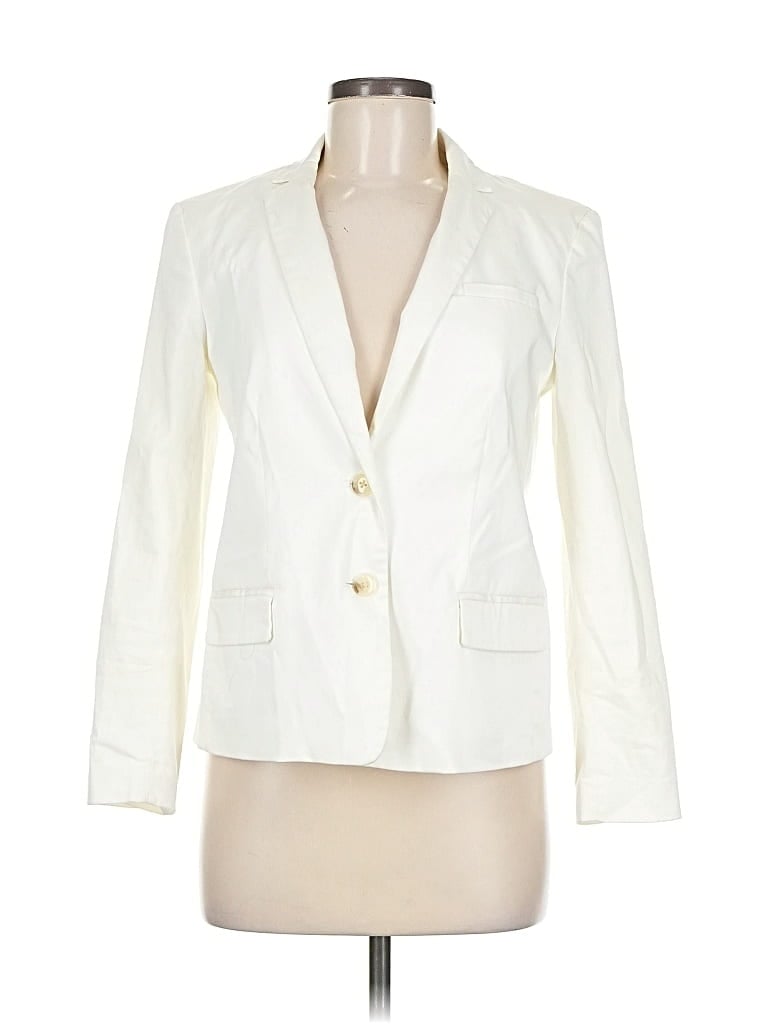 Pre-owned Banana Republic Blazer Jacket In White