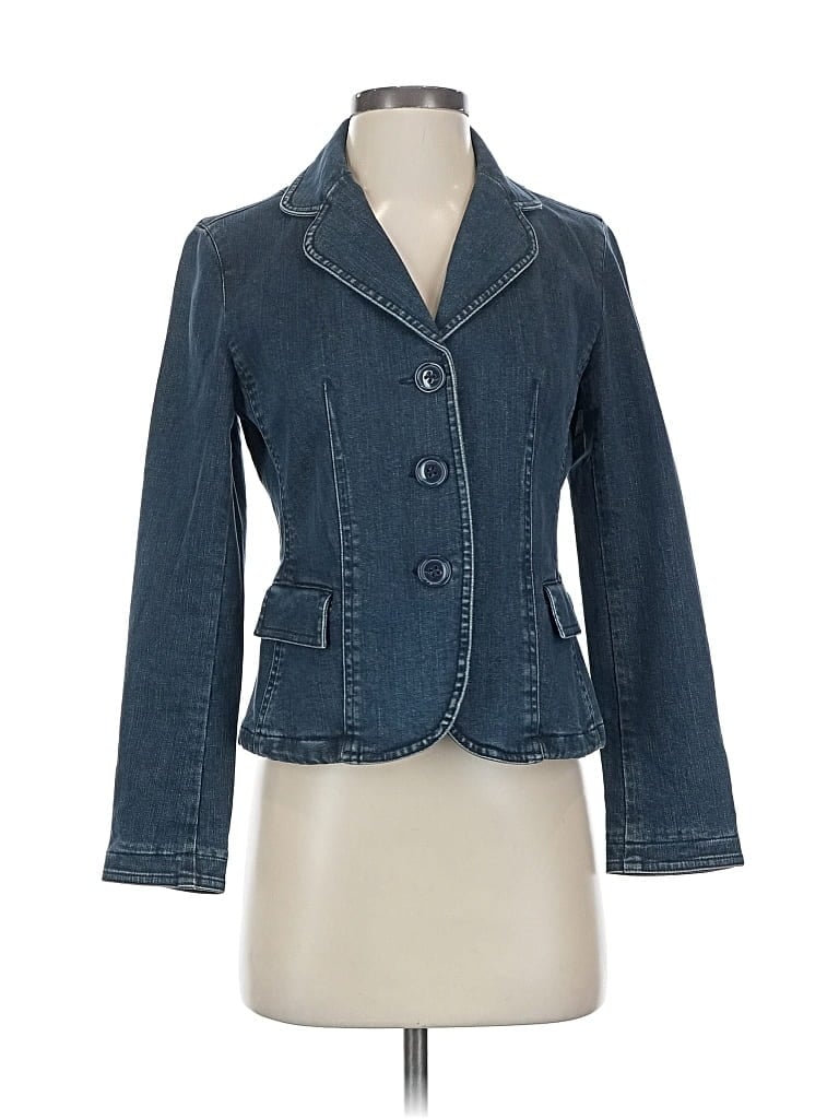 Pre-owned Talbots Denim Jacket In Blue