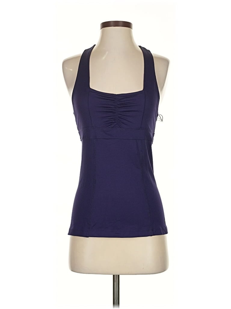 Pre-owned Lija Sleeveless Top Purple Halter Neckline Tops