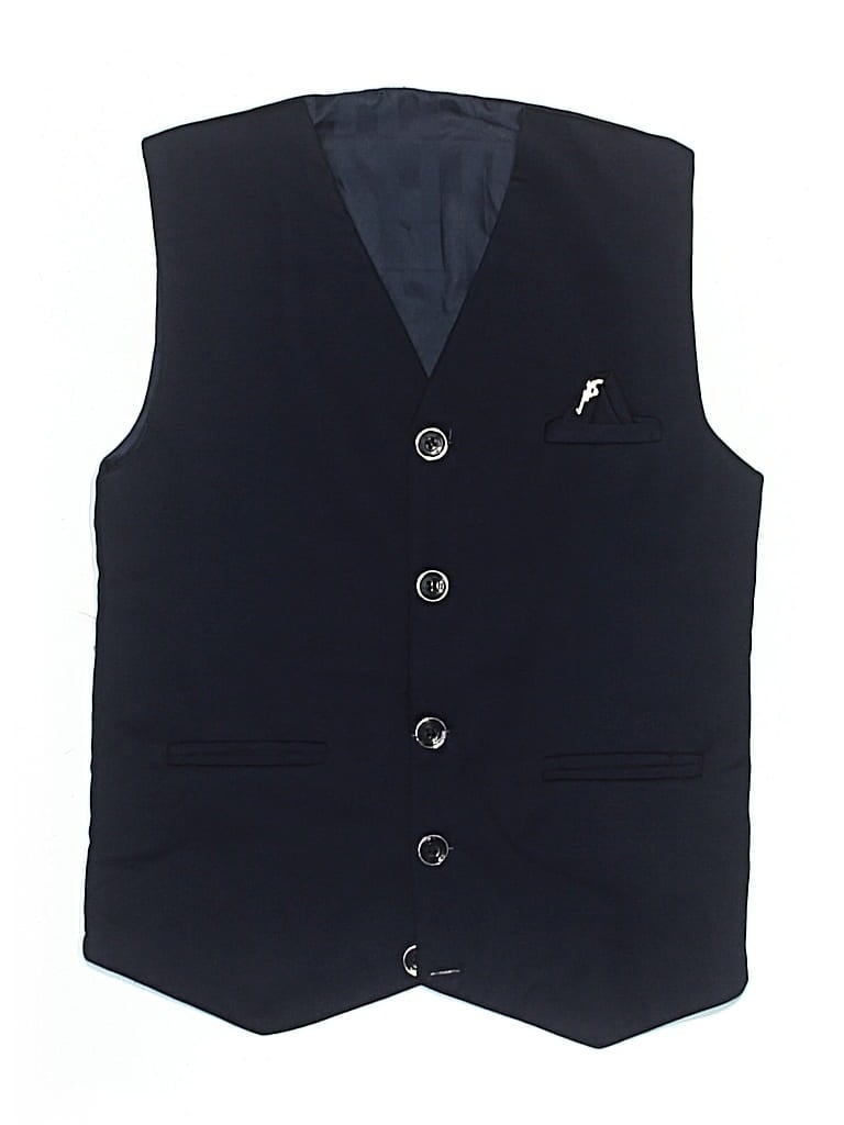 Pre-owned Unbranded Kids' Tuxedo Vest In Blue