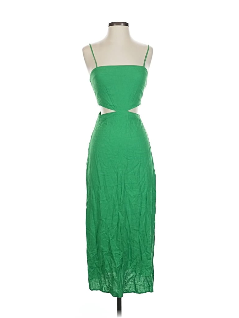 Pre-owned Mng Cocktail Dress In Green