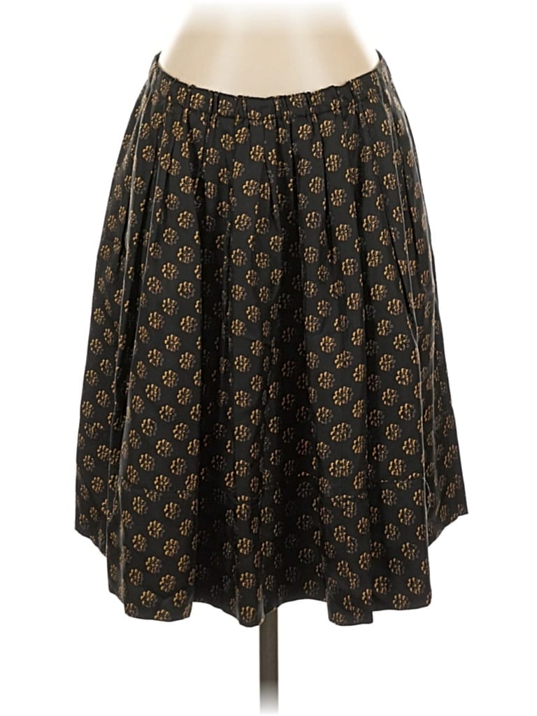 Pre-owned Donna Karan Silk Skirt In Brown