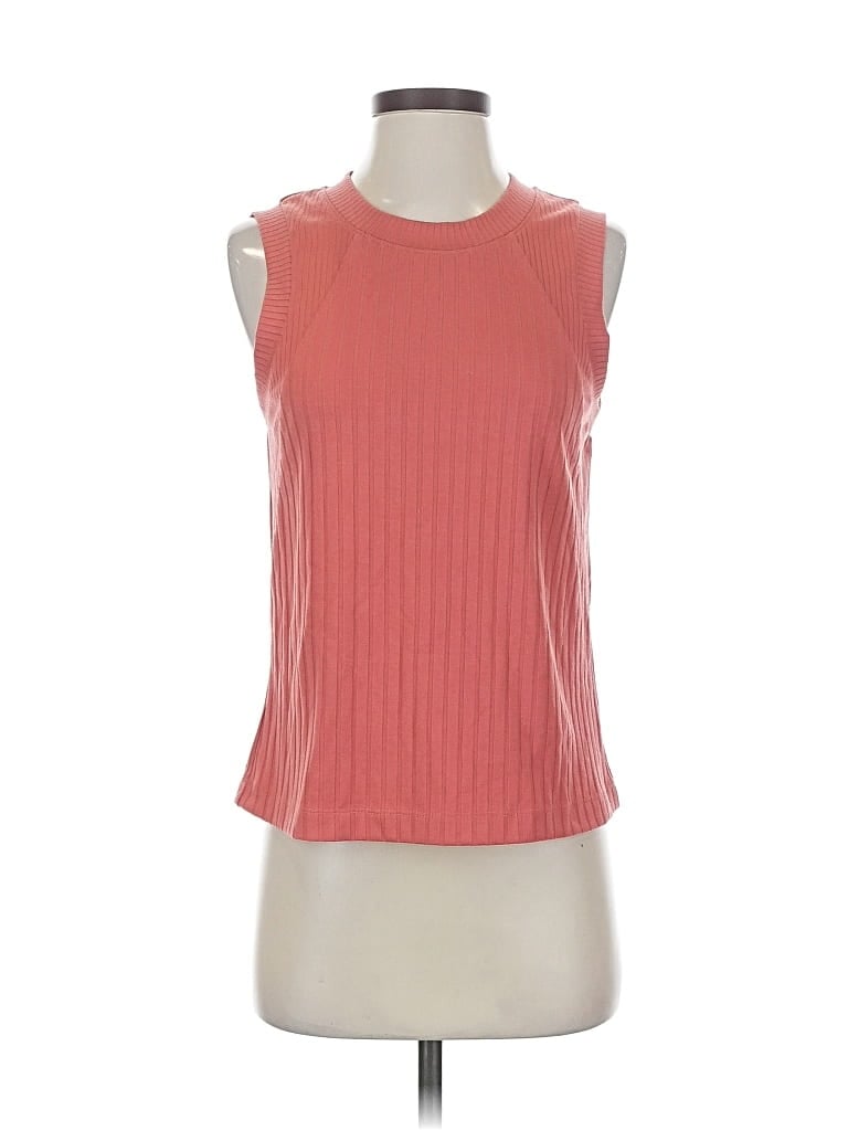 Pre-owned Evereve Sleeveless Top Pink Halter Neckline Tops