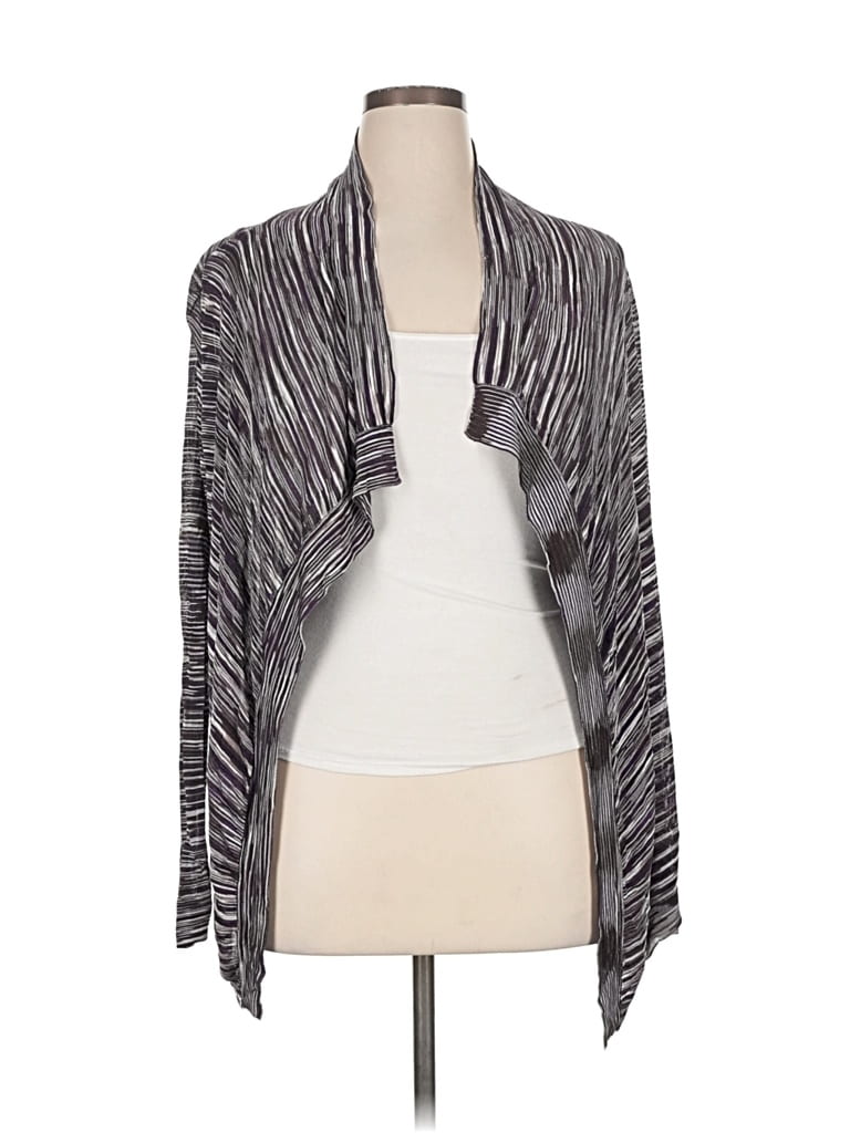 Pre-owned Caché Cardigan Sweater In Gray