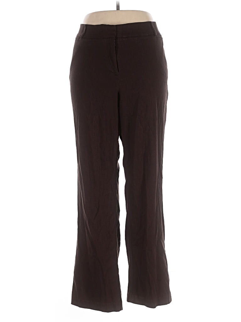 Pre-owned Lane Bryant Dress Pants In Brown