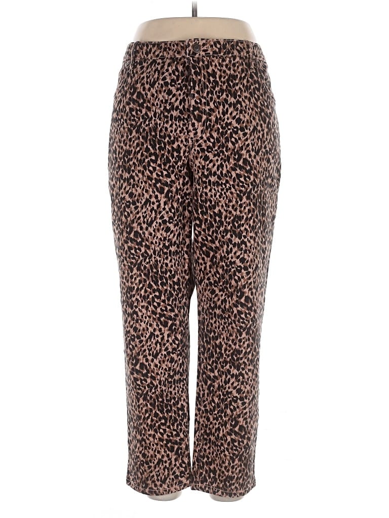 Pre-owned Terra & Sky Casual Pants In Brown