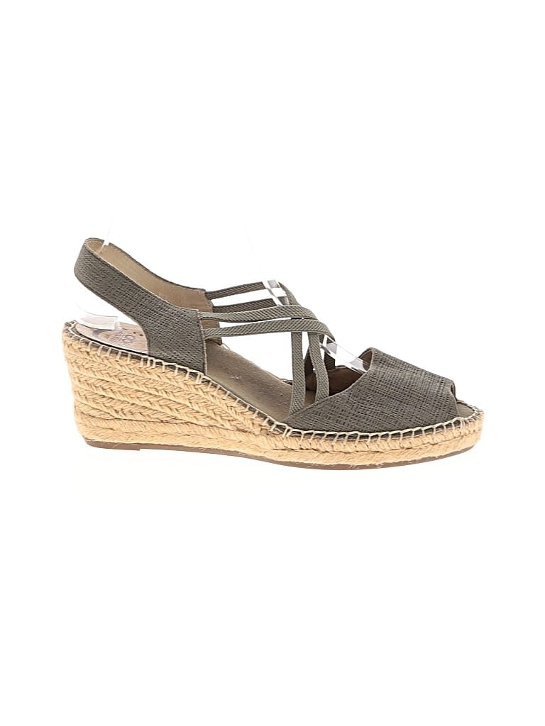 Pre-owned Abeo Wedges In Green