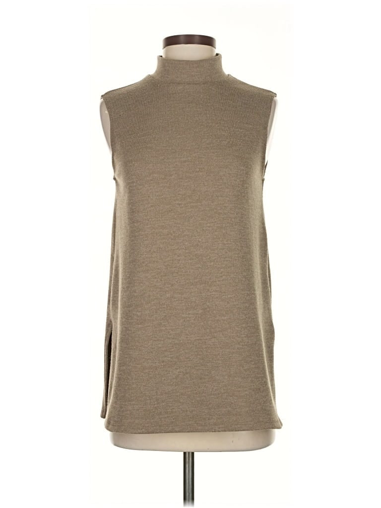 Pre-owned Zara Sweater Vest In Brown