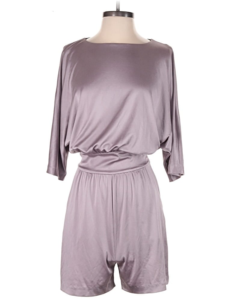 Pre-owned Halston Heritage Romper In Gray