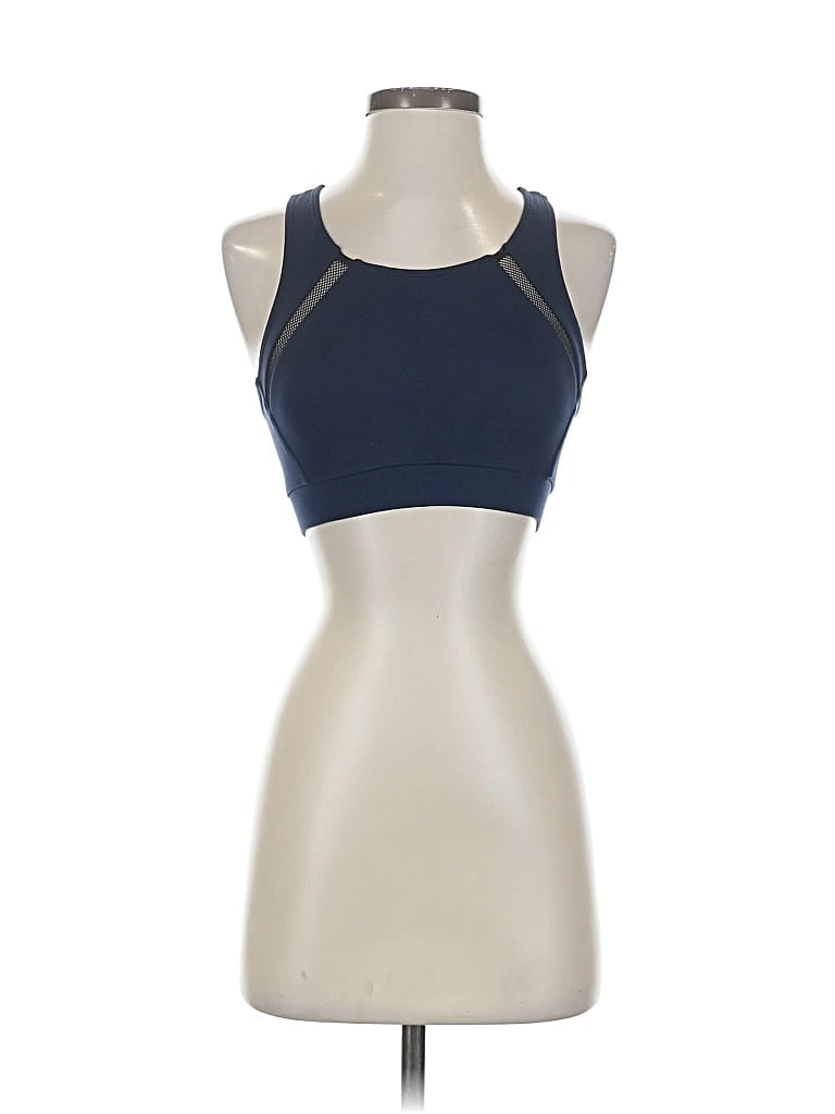 Pre-owned Heroine Sport Tank Top Blue Halter Neckline Tops