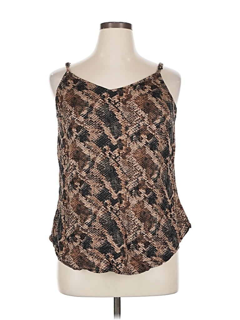 Pre-owned Torrid Tank Top Brown Strapless Neckline Tops