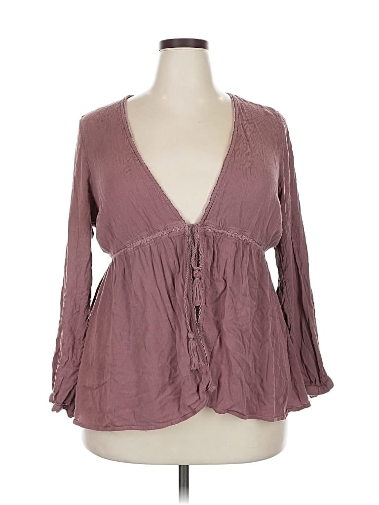 Pre-owned Torrid Cardigan Sweater In Purple