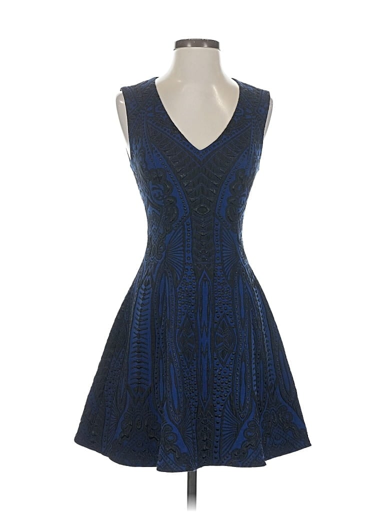 Pre-owned Bcbgmaxazria Cocktail Dress In Blue