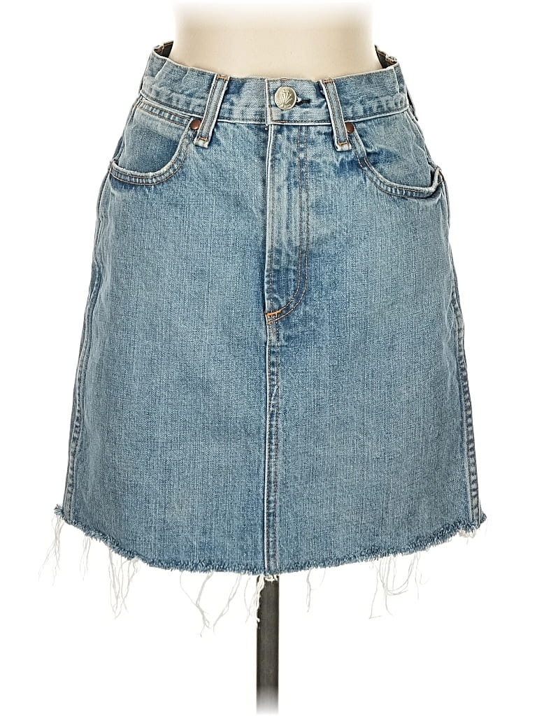 Pre-owned Rag & Bone Denim Skirt In Blue