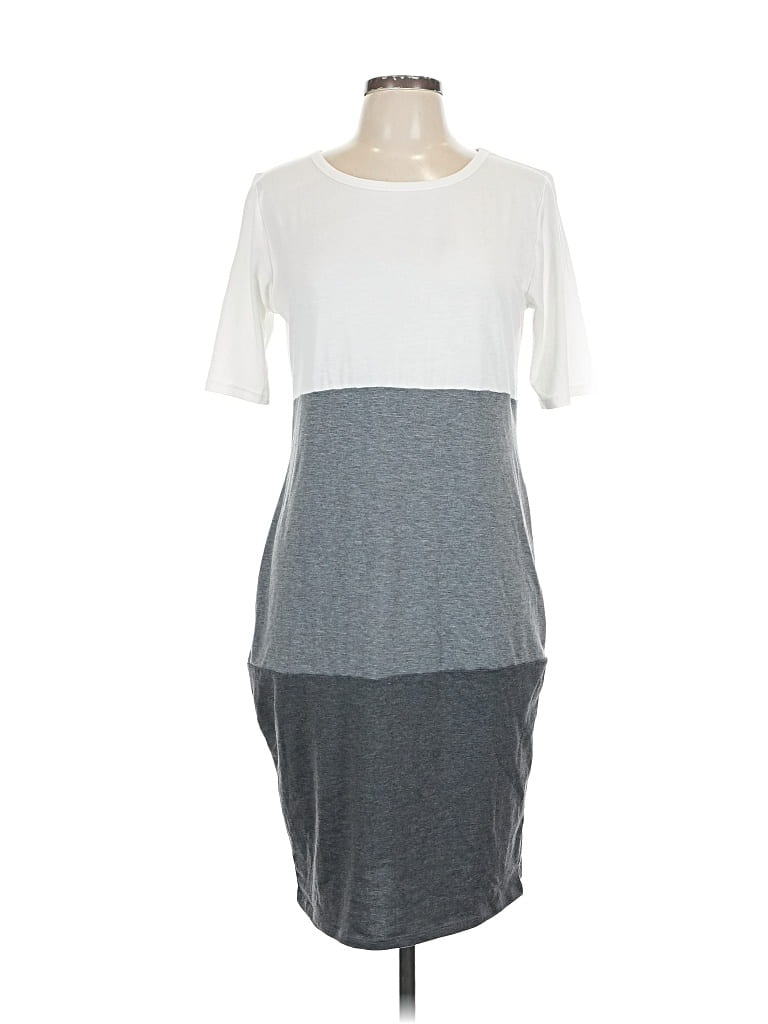 Pre-owned Lularoe Casual Dress In Gray