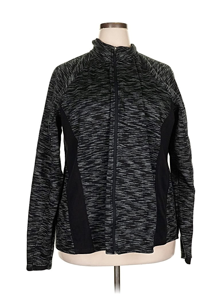 Pre-owned Tek Gear Track Jacket In Black