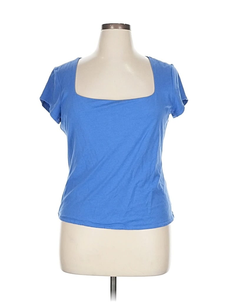 Pre-owned Banana Republic Factory Store Short Sleeve T-shirt In Blue