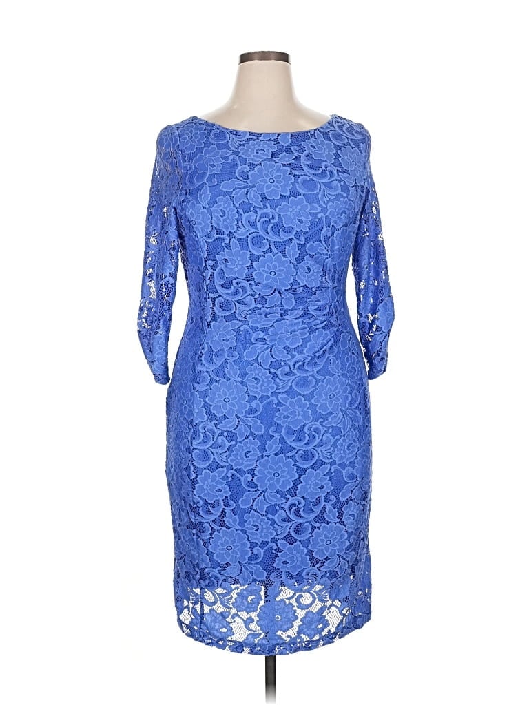 Pre-owned Tahari By Asl Cocktail Dress In Blue