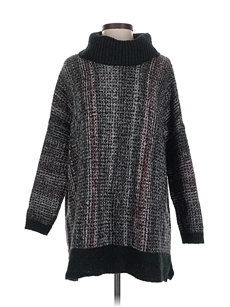 Pre-owned Purejill Turtleneck Sweater In Black