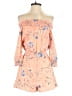 Ali & Jay 100% Polyester Floral Orange Romper Size XS - photo 1