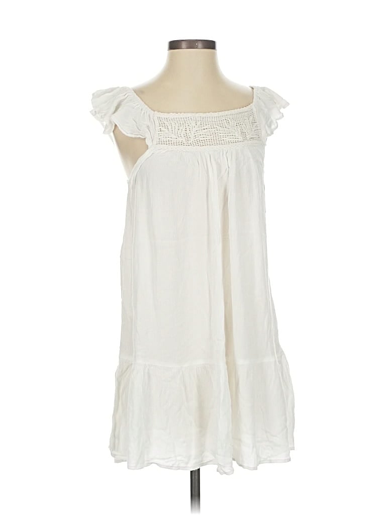 Pre-owned Rip Curl Casual Dress In White
