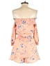 Ali & Jay 100% Polyester Floral Orange Romper Size XS - photo 2