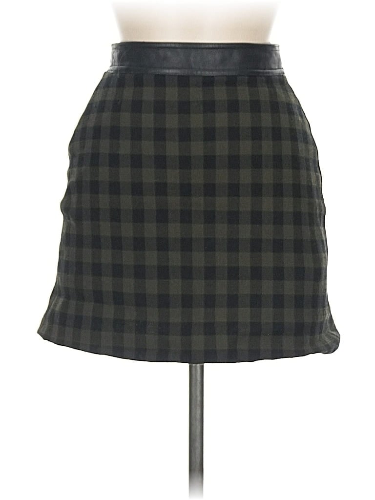 Pre-owned A.l.c Wool Skirt In Green