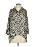 Zara Basic Animal Print Ivory 3/4 Sleeve Blouse Size S - photo 1