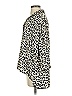 Zara Basic Animal Print Ivory 3/4 Sleeve Blouse Size S - photo 5