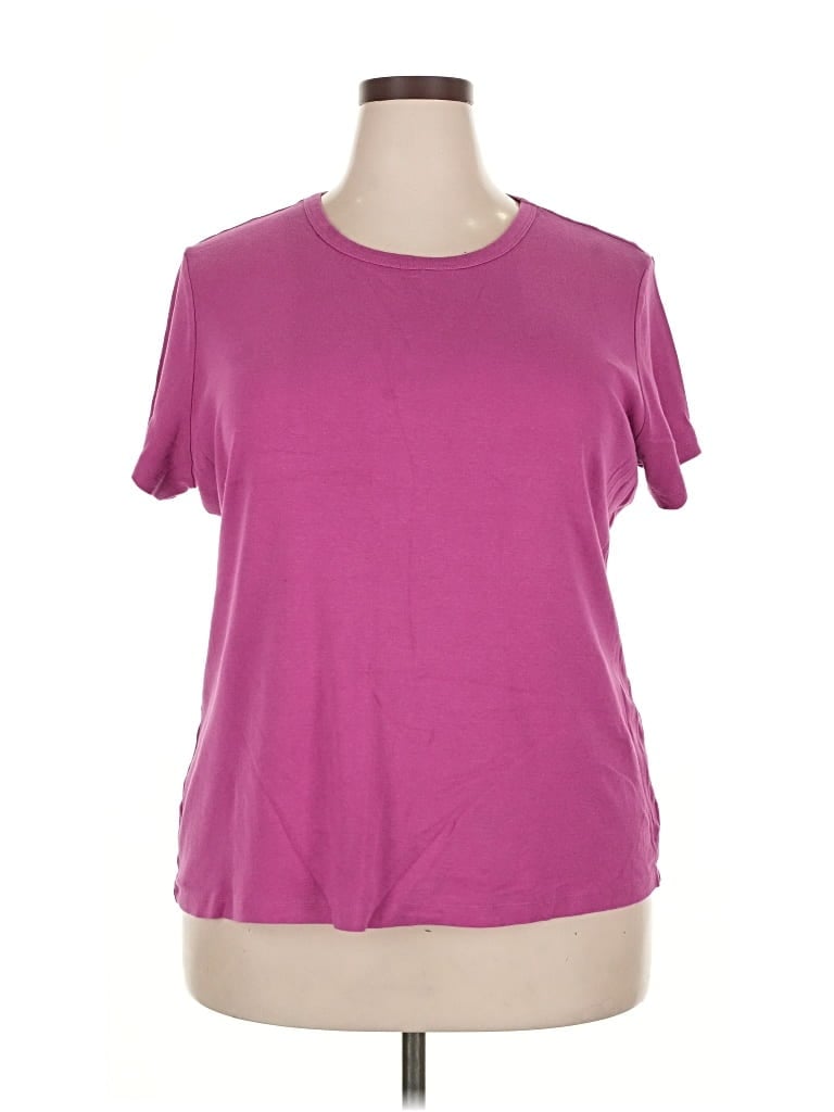 Pre-owned Style & Co Short Sleeve T-shirt In Purple