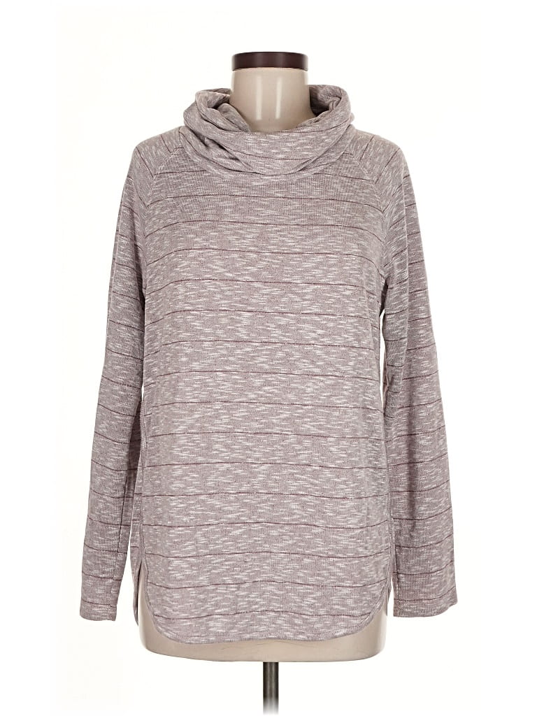 Pre-owned Ann Taylor Loft Outlet Turtleneck Sweater In Gray