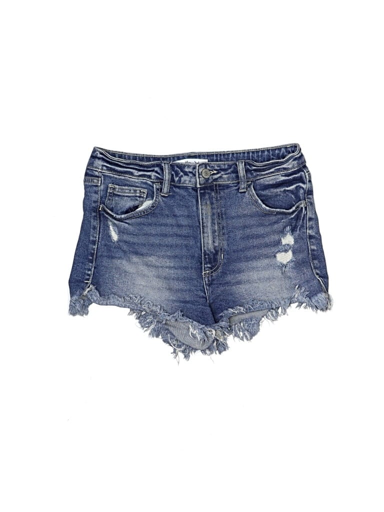 Pre-owned Willow & Root Denim Shorts In Blue