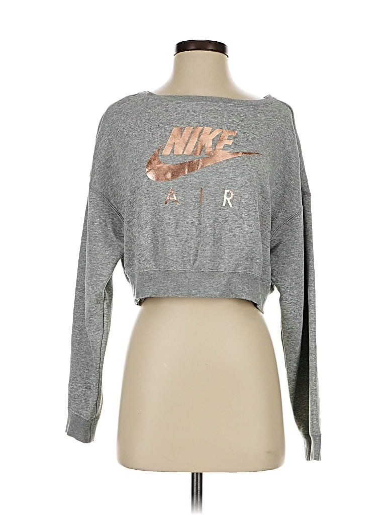 Pre-owned Nike Sweatshirt In Gray