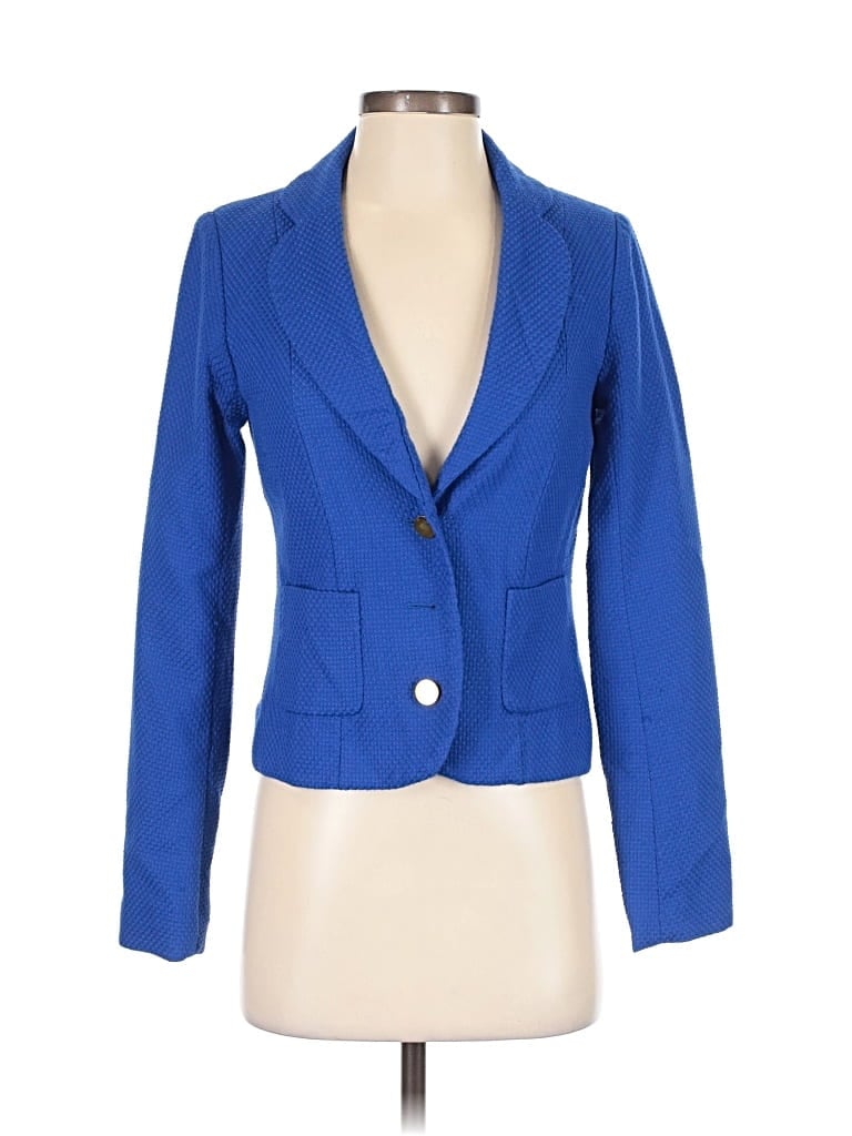 Pre-owned Forever 21 Blazer Jacket In Blue