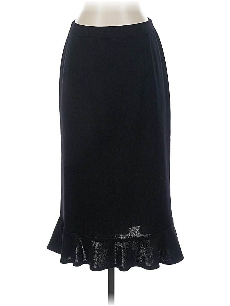 Pre-owned Misook Formal Skirt In Black