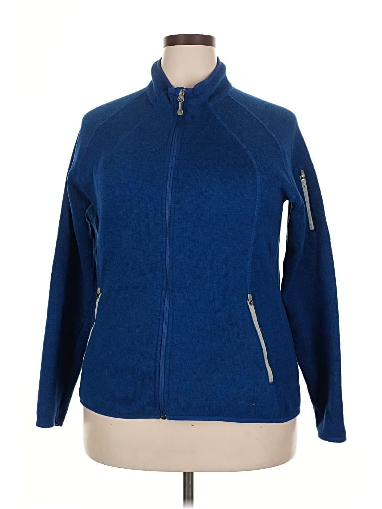 Pre-owned Eddie Bauer Cardigan Sweater In Blue