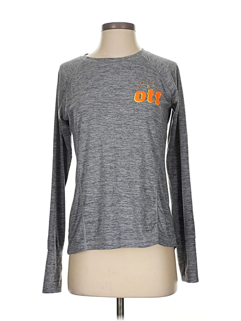 Pre-owned Orange Theory Sweatshirt In Gray