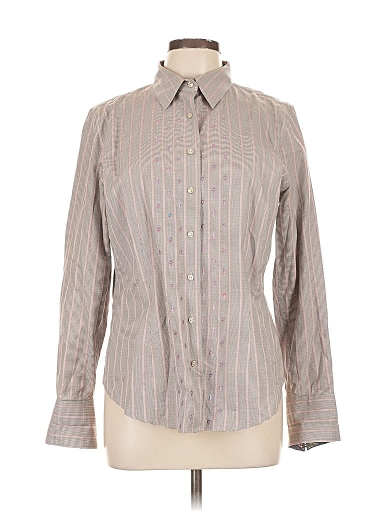 Pre-owned Robert Graham Long Sleeve Button Down Shirt In Gray
