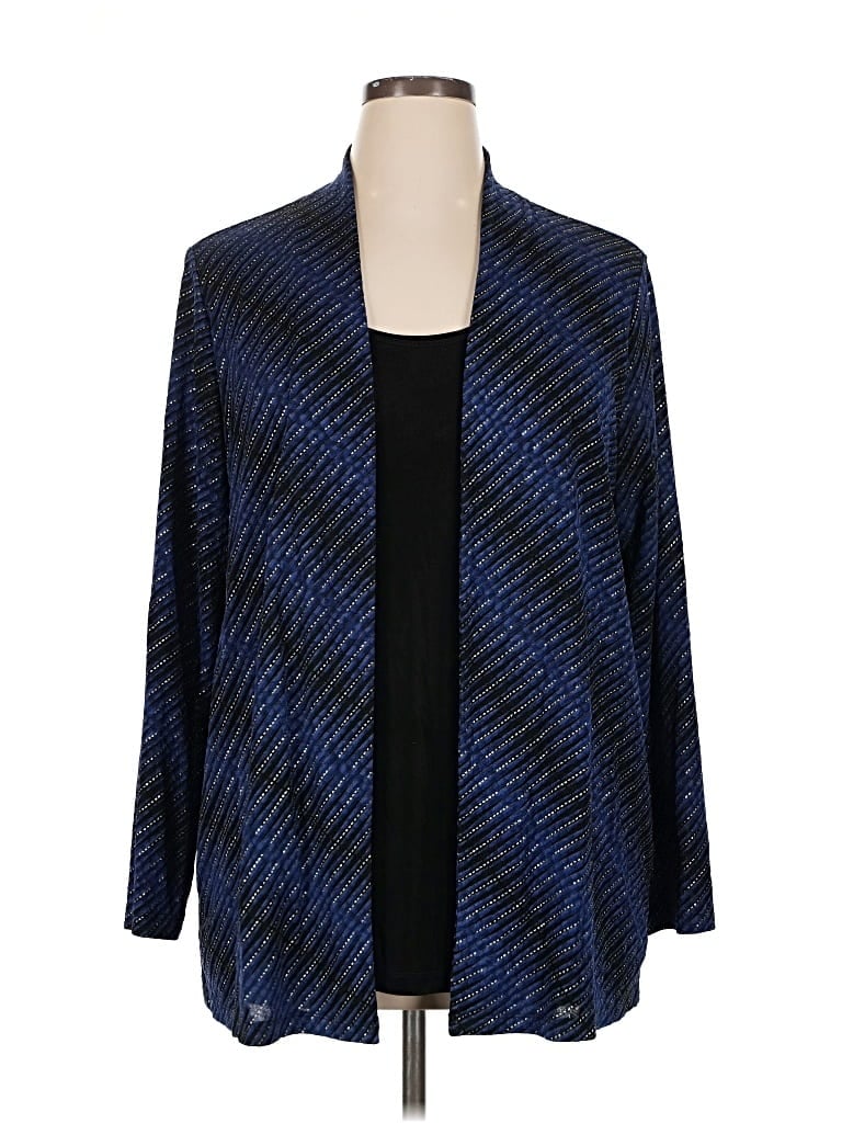Pre-owned Jm Collection Kimono In Blue