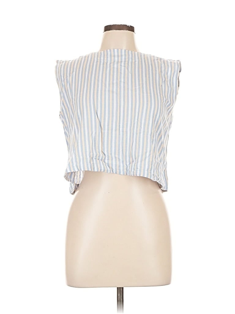 Pre-owned Assorted Brands Sleeveless Blouse In Blue