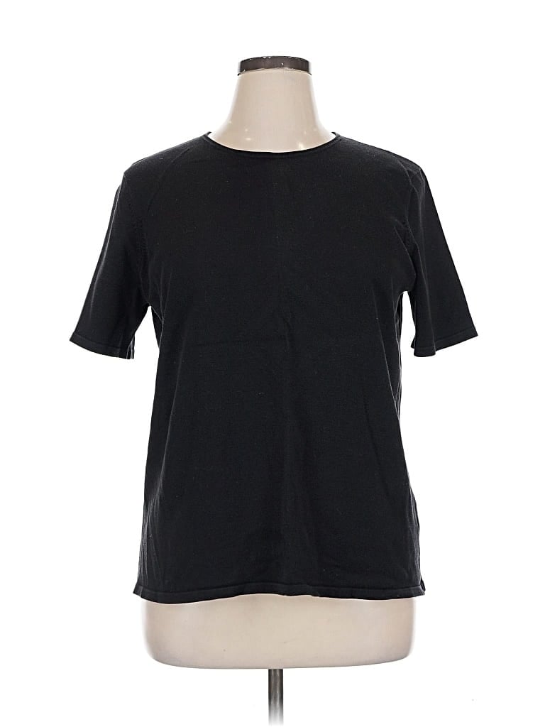 Pre-owned Jones New York Short Sleeve T-shirt In Black