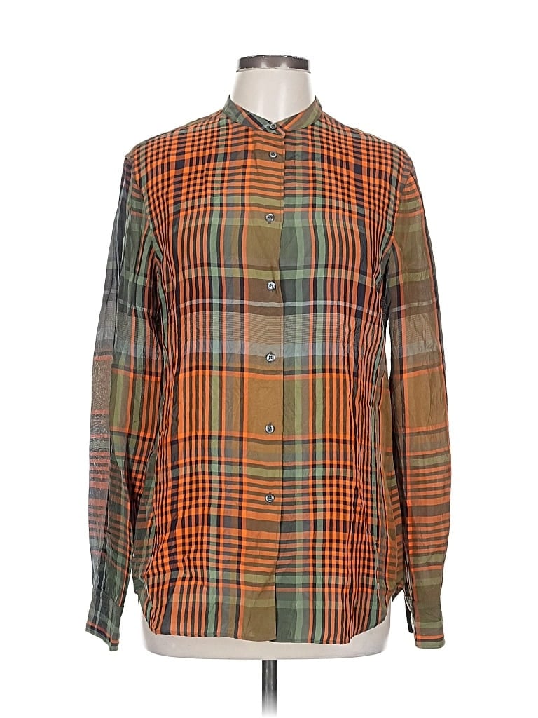 Pre-owned Aspesi Long Sleeve Button Down Shirt In Orange