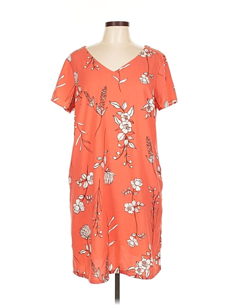 Pre-owned Apt. 9 Casual Dress In Orange