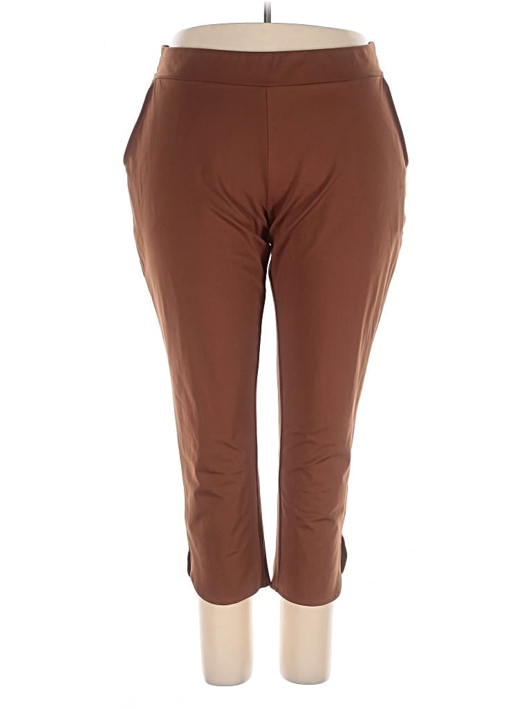 Pre-owned Zac & Rachel Active Pants In Brown
