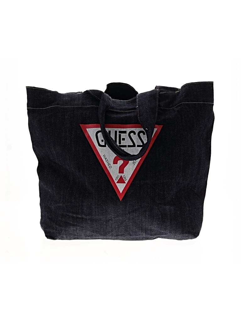 Pre-owned Guess Jeans Tote Bag In Blue